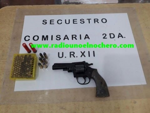 Villa Minetti: Secuestran arma de fuego y una importante cantidad de municiones