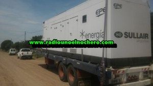 Energía eléctrica en el centro norte del Departamento: Dos nuevos generadores y corte de cinco horas