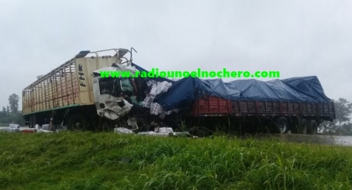 Ruta Nacional N° 34: Un camionero murió en un choque en Las Palmeras