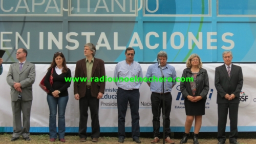 Balagué inauguró un aula taller móvil en Gato Colorado