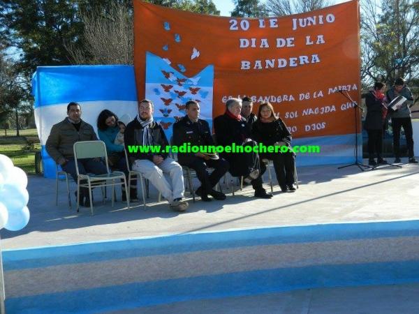Santa Margarita celebró el Día de la Bandera