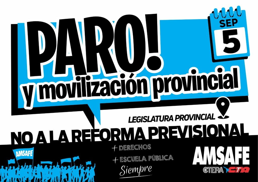 Reforma jubilatoria: convocan a un paro y movilización docente el jueves