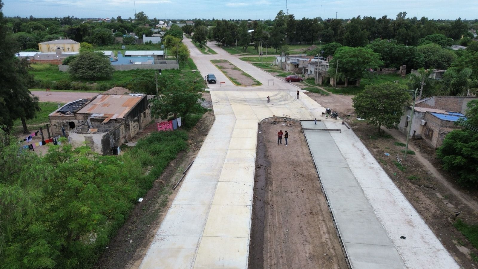 El gobierno provincial avanza con la terminación de dos obras urbanas en Tostado