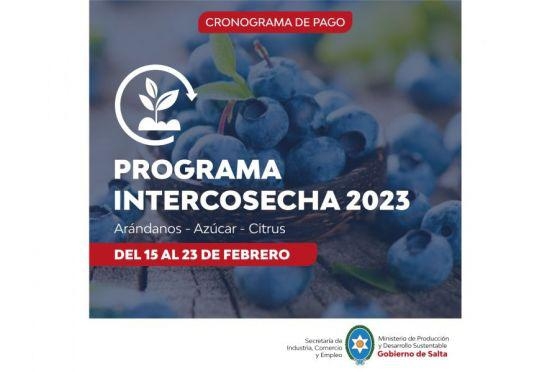 El pago del Programa Intercosecha se extenderá hasta el 23 de febrero