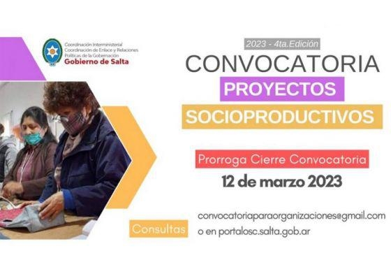 Convocatoria de Proyectos Socioproductivos: Podés anotarte hasta el 12 de marzo