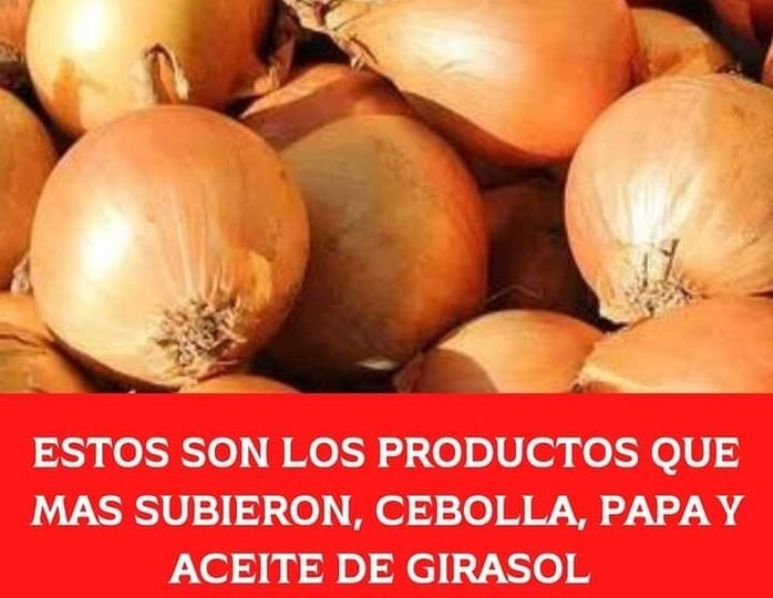 LOS ALIMENTOS QUE MÁS SUBIERON: CEBOLLA, PAPA, BATATA, AZÚCAR Y ACEITE DE GIRASOL