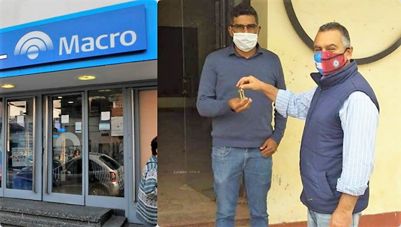 Ap Saravia Banco Macro tomó posesión del edificio donde funcionará la nueva sucursal