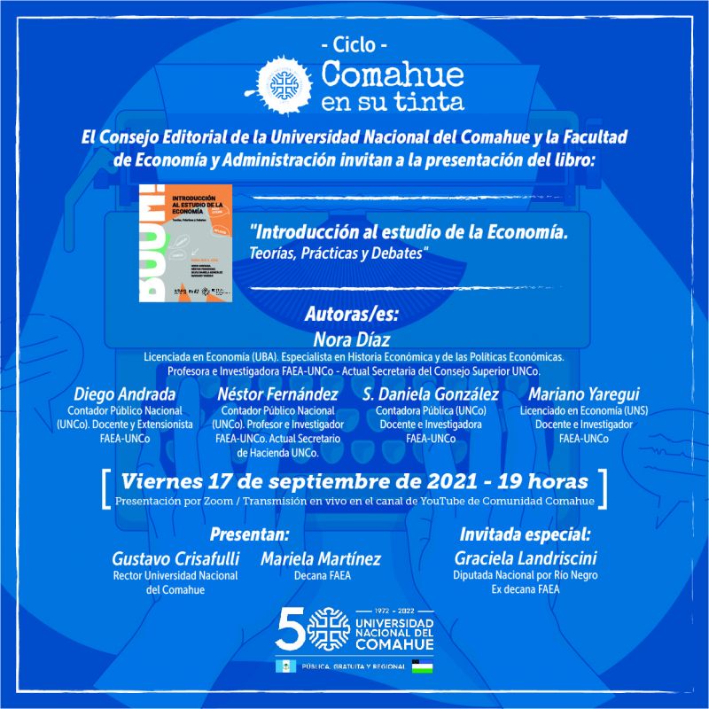 La Universidad Nacional del Comahue presenta sus novedades editoriales