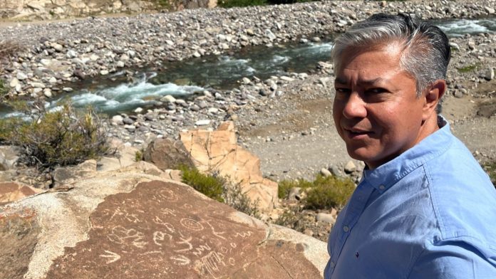 Rolando Figueroa recorrió el parador del Parque Arqueológico Colo Michi Có