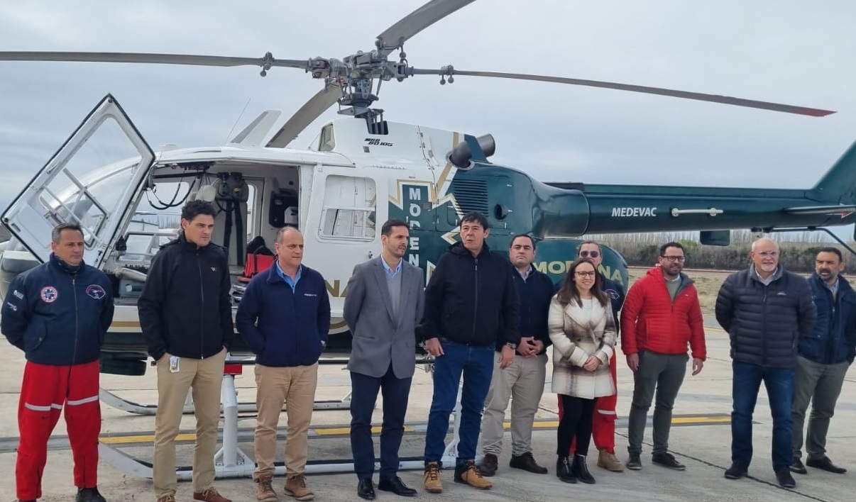 Comienza a operar el Servicio de Transporte Aéreo Sanitario en Vaca Muerta