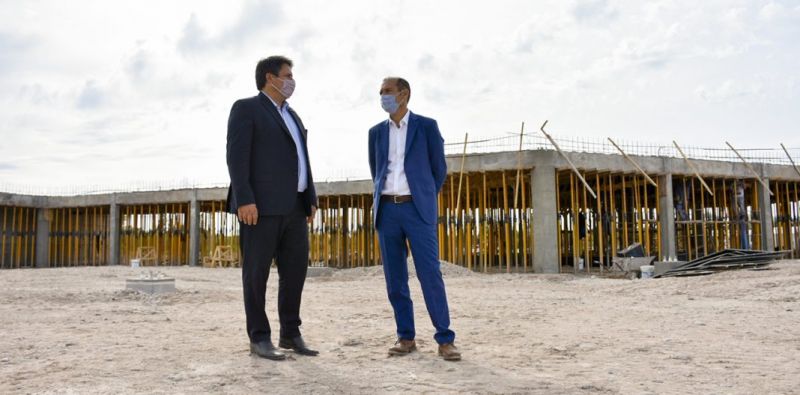 Gutiérrez visitó la obra del Centro de Exposiciones y Convenciones de Neuquén