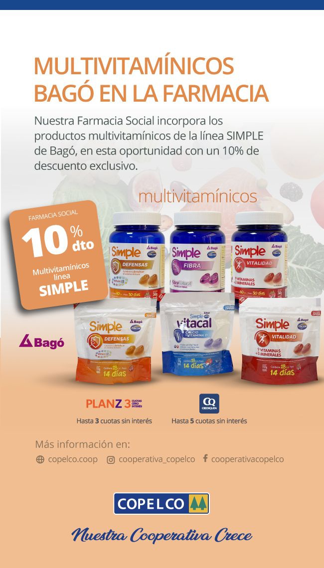 Farmacia COPELCO te ofrece los mejores multivitamínicos