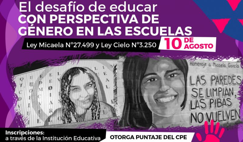 Leyes Cielo y Micaela: Educación brindará un trayecto formativo a docentes