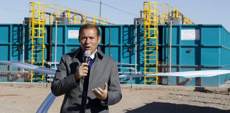Gutiérrez inauguró la nueva planta depuradora Bejarano de Neuquén capital
