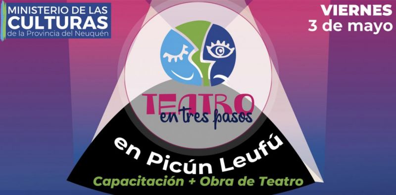 Teatro en Tres Pasos estará el viernes en Picún Leufú