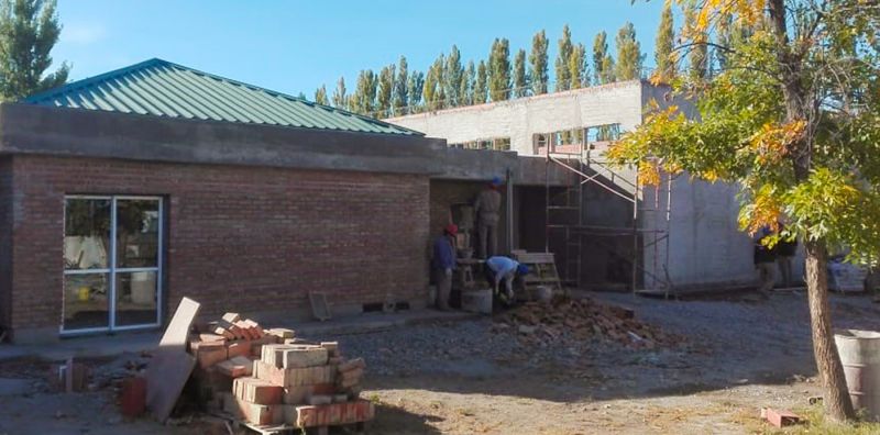 Avanza la obra de ampliación y refuncionalización del Jardín Nº 18 de Plottier
