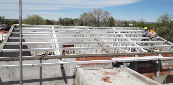 Avanza la obra de ampliación en el Centro de Formación Profesional Nº 11 de Zapala