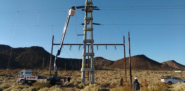 Corte de energía en el departamento Minas