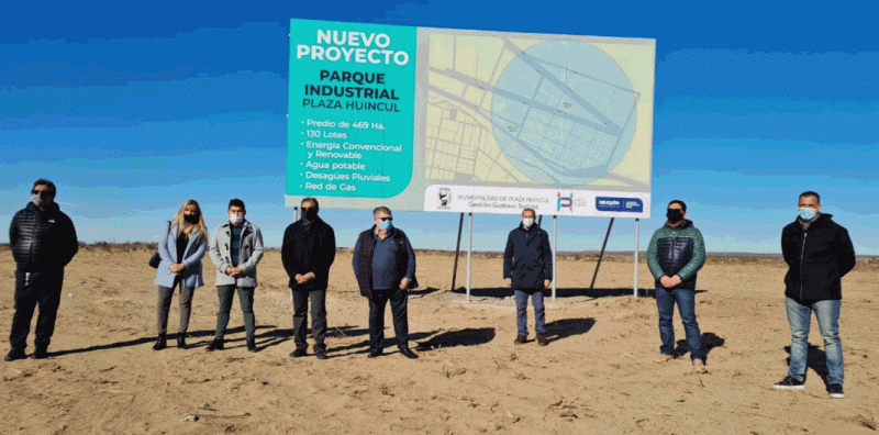 El gobernador supervisó el avance del parque industrial de Plaza Huincul
