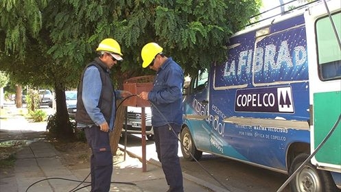 Barrio 25 de Mayo ya cuenta con Fibra Óptica