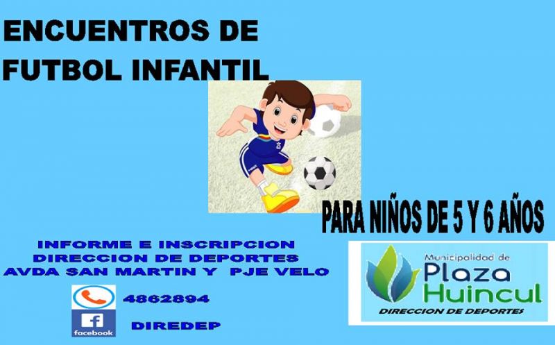 INSCRIPCIONES ABIERTAS ENCUENTROS DE FÚTBOL INFANTIL