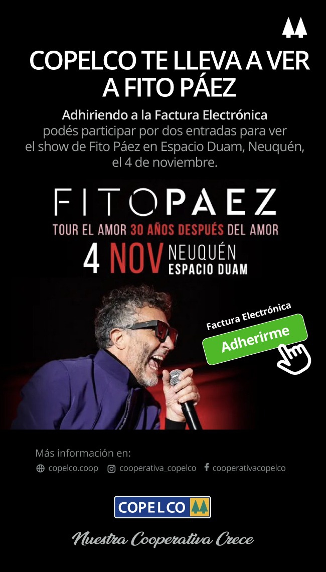 COPELCO te lleva a ver a Fito Páez