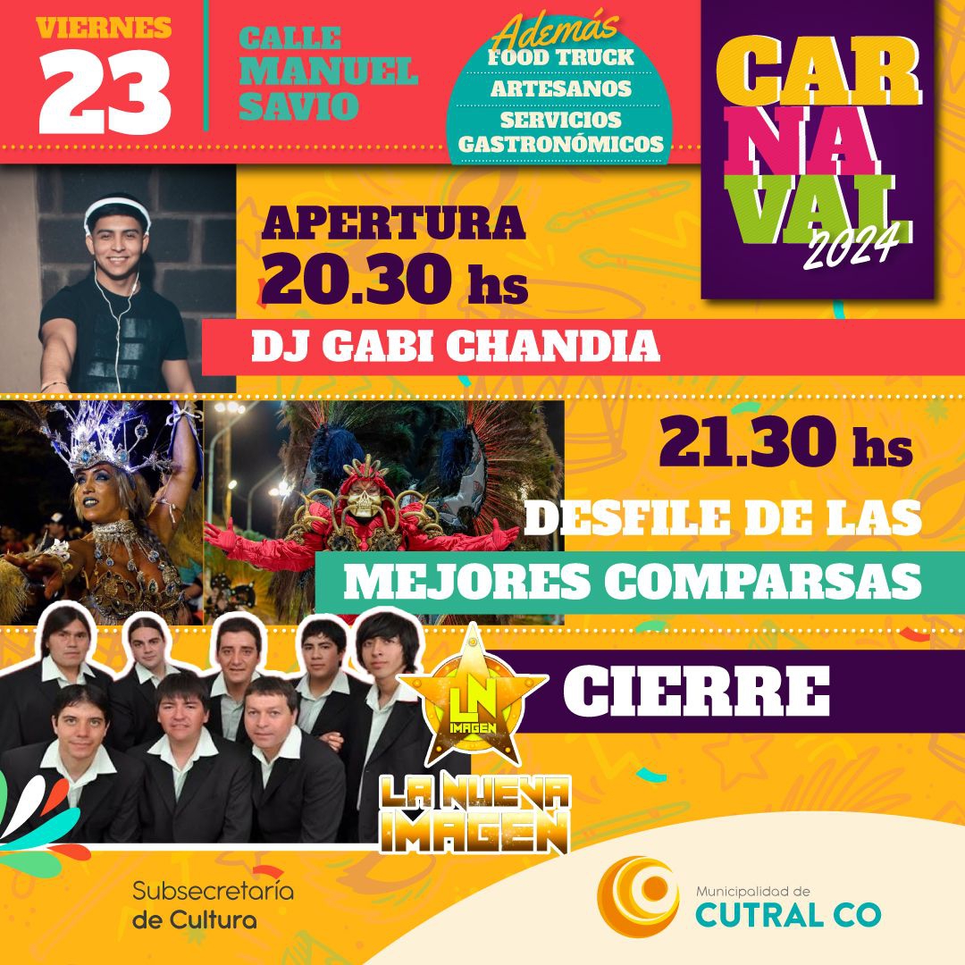 Grilla completa para este Carnaval 2024 🎉