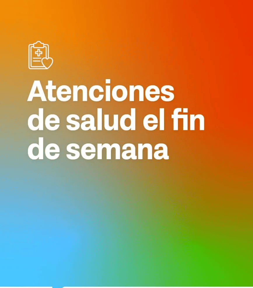 CRONOGRAMA DE ATENCIÓN EN CAPS EL FIN DE SEMANA