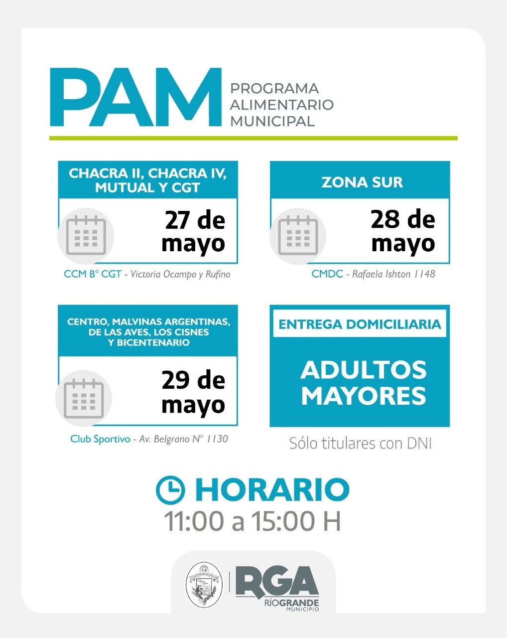 HOY COMIENZA LA ENTREGA DE MÓDULOS ALIMENTARIOS