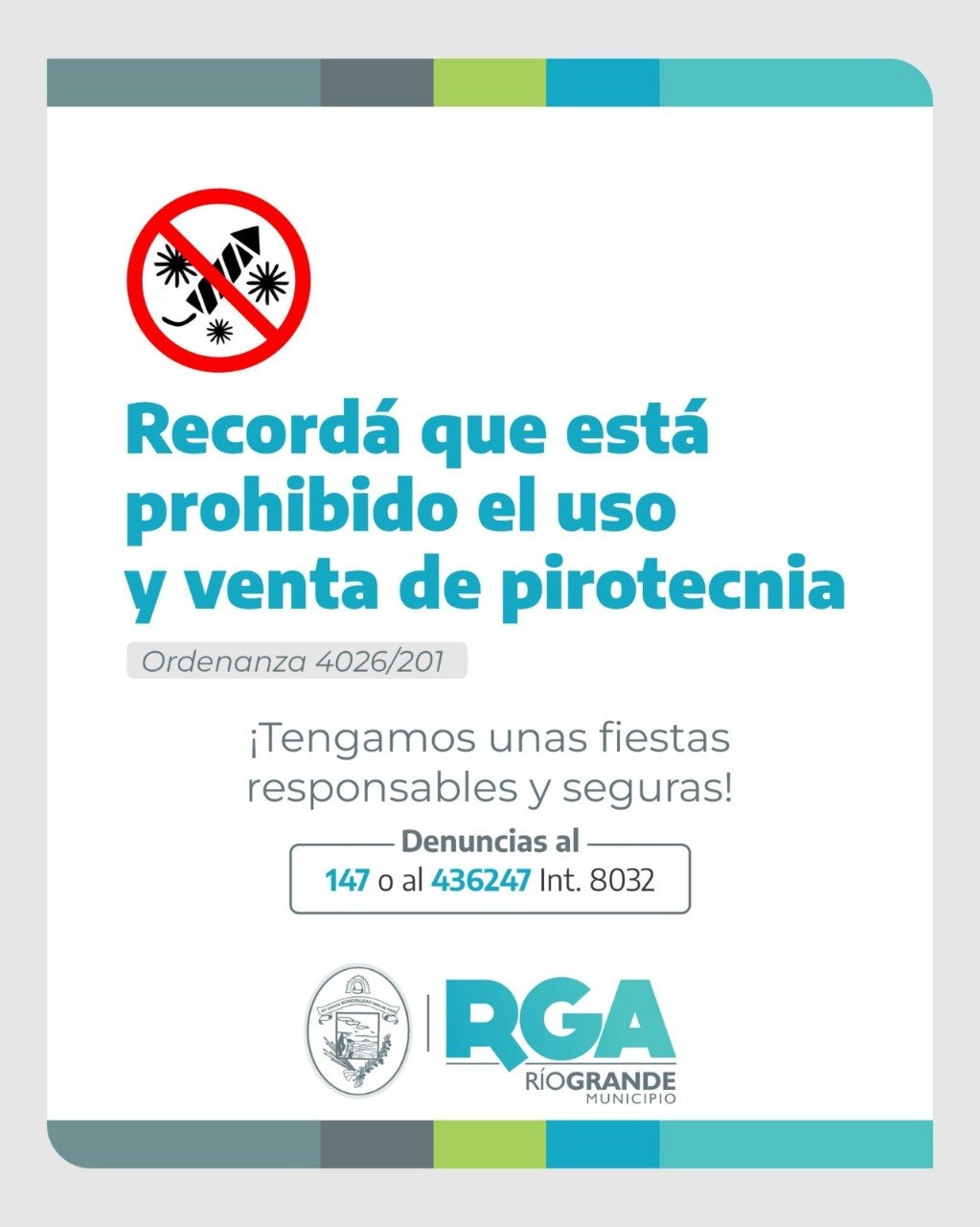EN ESTAS FIESTAS, CELEBRAR SIN PIROTECNIA ES CUIDARNOS ENTRE TODOS