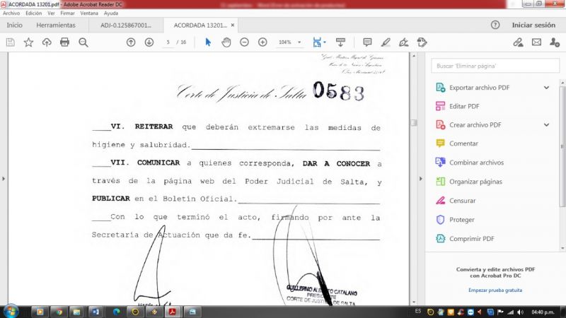 La feria judicial se extenderá hasta fin de mes