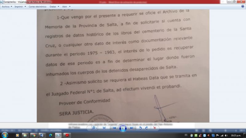 Importante objeción al cavado