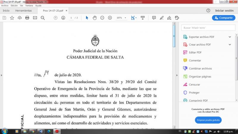 El fuero federal en pausa hasta agosto
