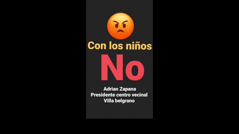Descarga vecinal en Villa Belgrano
