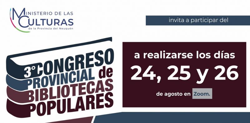 Convocan a participar del Congreso provincial de bibliotecas populares