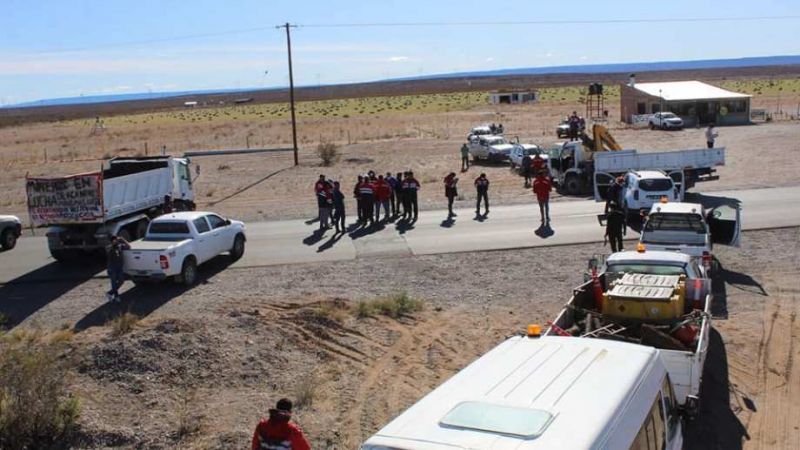 Mineros de Andacollo reanudaron esta mañana el corte en ruta 22