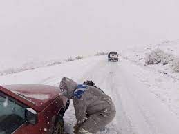 Así es el estado de las rutas por el temporal de nieve en Neuquén