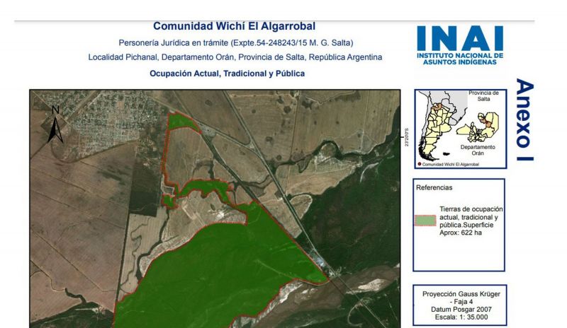 Invocan una resolución del INAI para tomar tierras en Pichanal