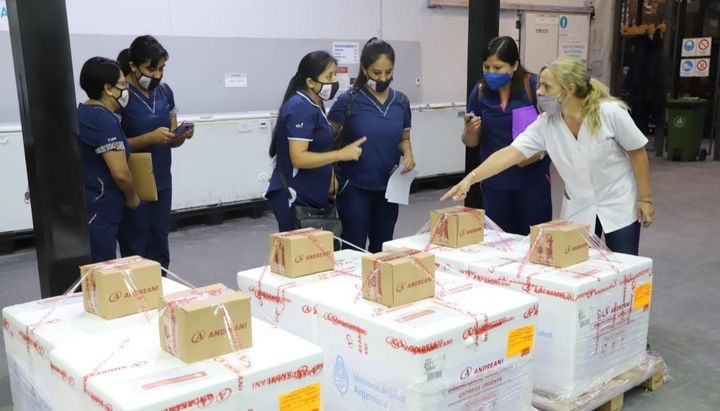 Llegaron las primeras 4.050 dosis de vacunas Sputnik V a Salta