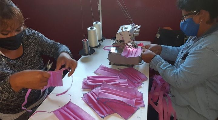 Campo Santo: fabrican 12.000 barbijos para regalar a la comunidad
