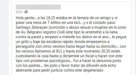 Macrocentro salteño: detuvieron a un joven con denuncias por abusos y violación