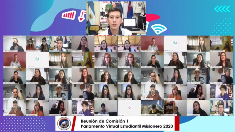 En Misiones se desarrolló el Parlamento Estudiantil Virtual - VIDEO