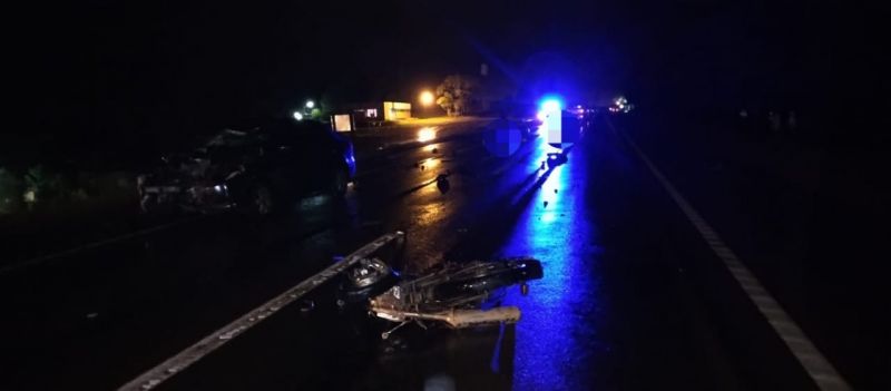 MISIONES – San Vicente: Dos fallecidos tras un choque entre una motocicleta y un automóvil