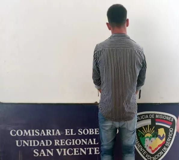 MISIONES - San Vicente: Detenido por amenazar a su pareja con un machete