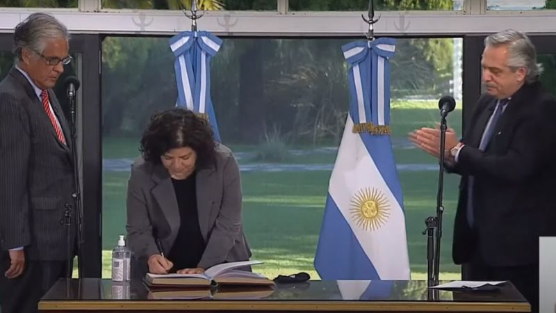 Carla Vizzotti juró como ministra de Salud de la Nación