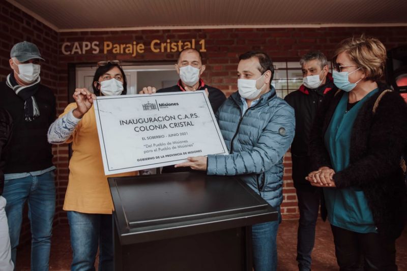 Herrera Ahuad Inauguró un Caps y acompañó Operativo de “Ahora Garrafa Segura” en El Soberbio – También se habilito remodelación de otro Centro de Salud en Mado