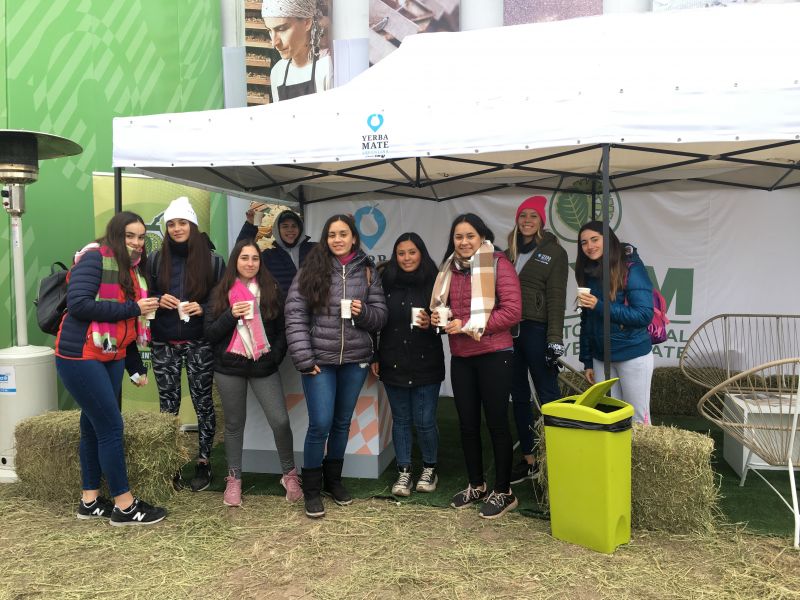 La yerba mate acompañó a los visitantes que recorren “Agroactiva 2022”