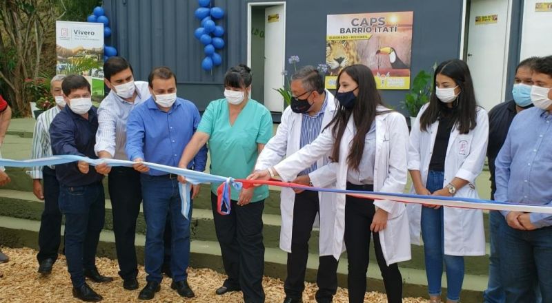 Herrera Ahuad al inaugurar un CAPS en Eldorado, dijo sentirse feliz porque la salud llega a los necesitados
