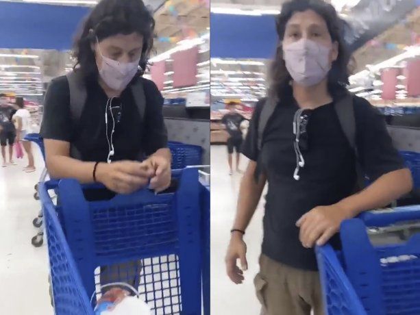 Buenos Aires – Un hombre manoseó a una chica en un súper, la hermana de la joven lo enfrentó - VIDEO