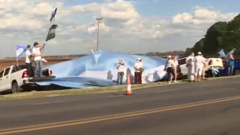 Protestas ruralistas contra la intervención de Vicentin, la agroexportadora en default